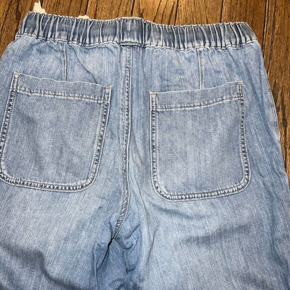 J. Crew Factory Drawstring Blue Jeans / Straight Pants sz. 27 NWOT Deep Pocket - Picture 7 of 10